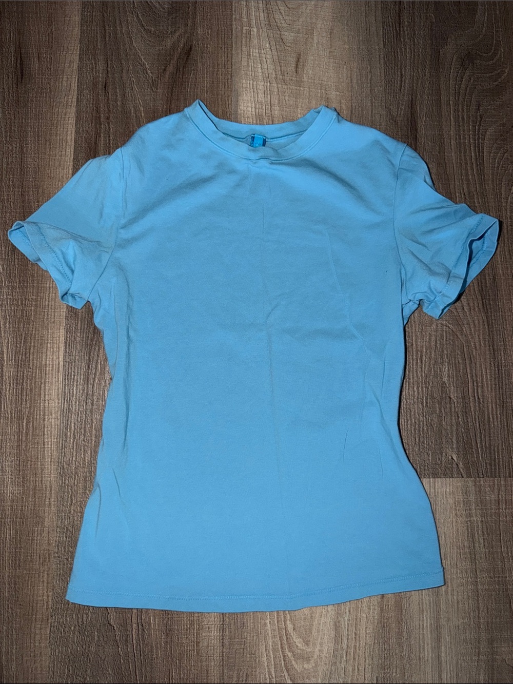 🩵 SKIMS AQUA TURQUOISE BLUE JERSEY TEE SHIRT M 🩵